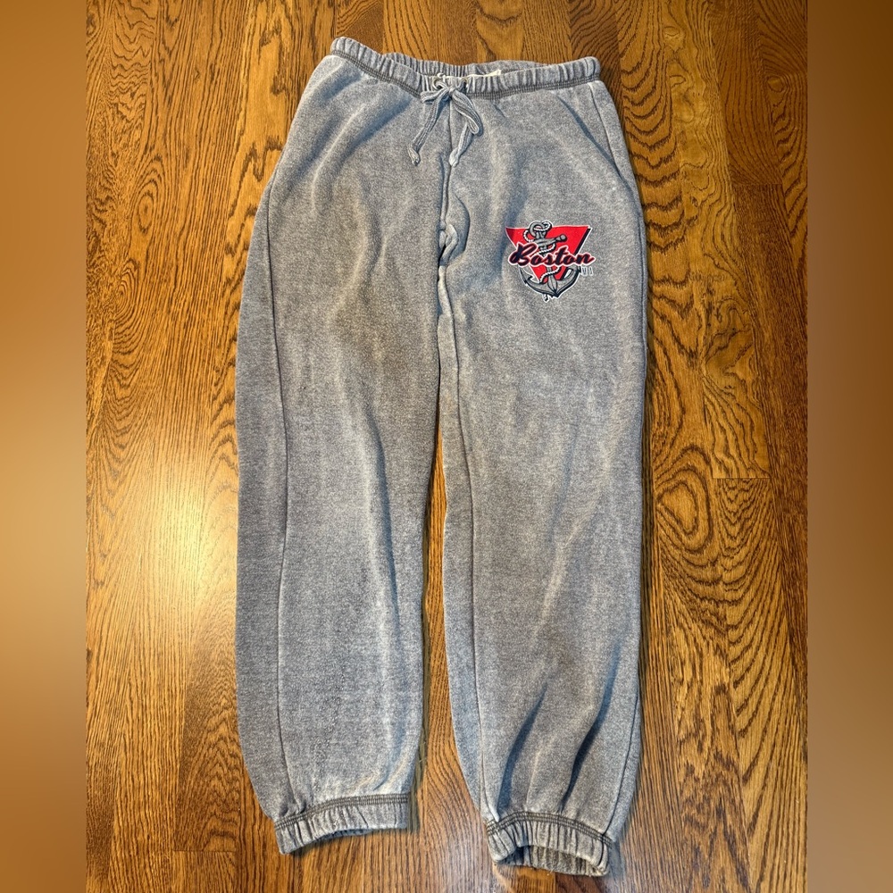 Gray Joggers with Boston Harbor Logo